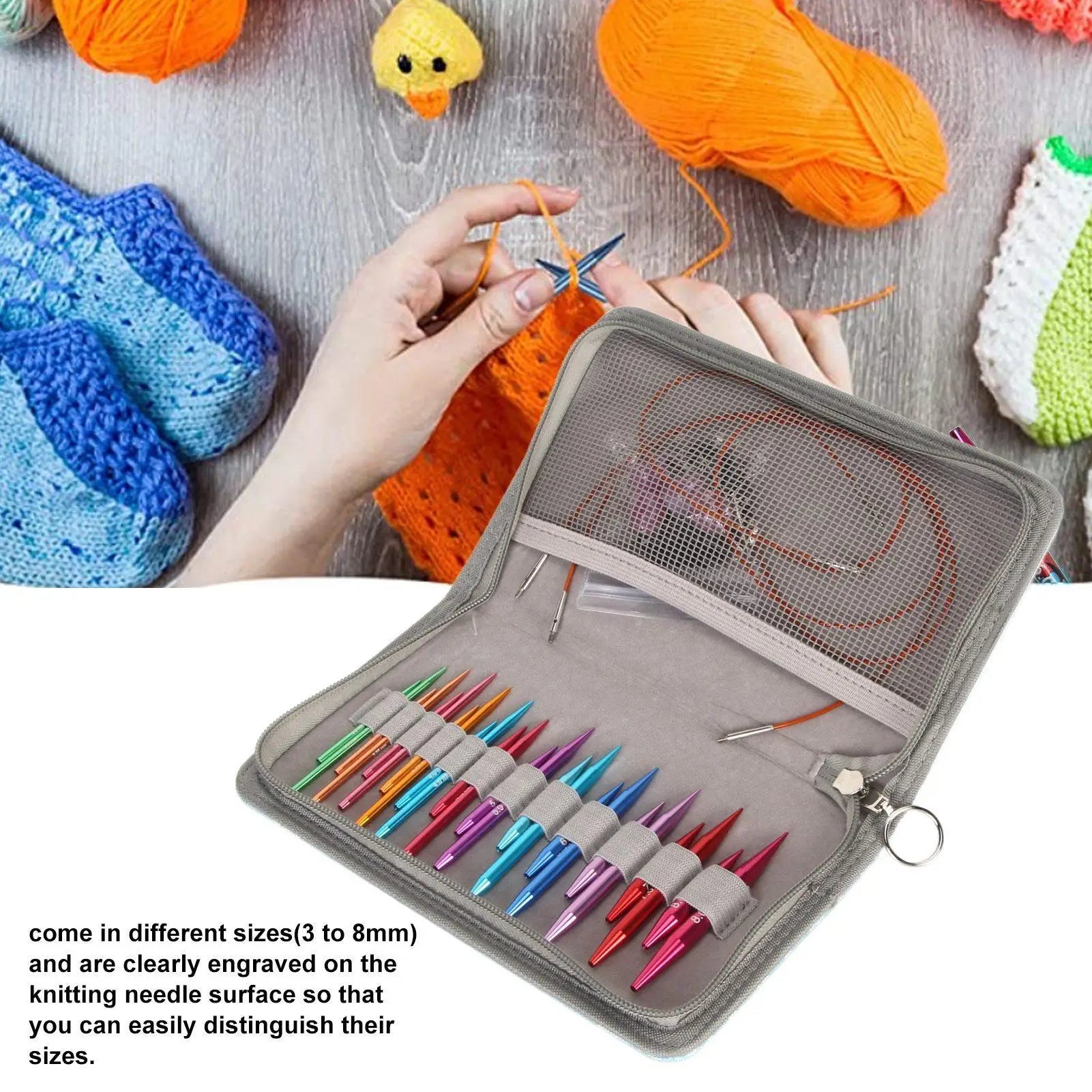 Interchangeable Circular Knitting Needle Set – Fem Things