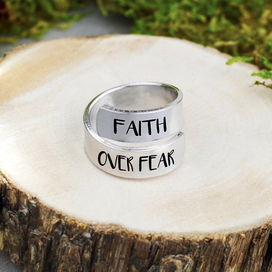 Faith Over Fear Ring