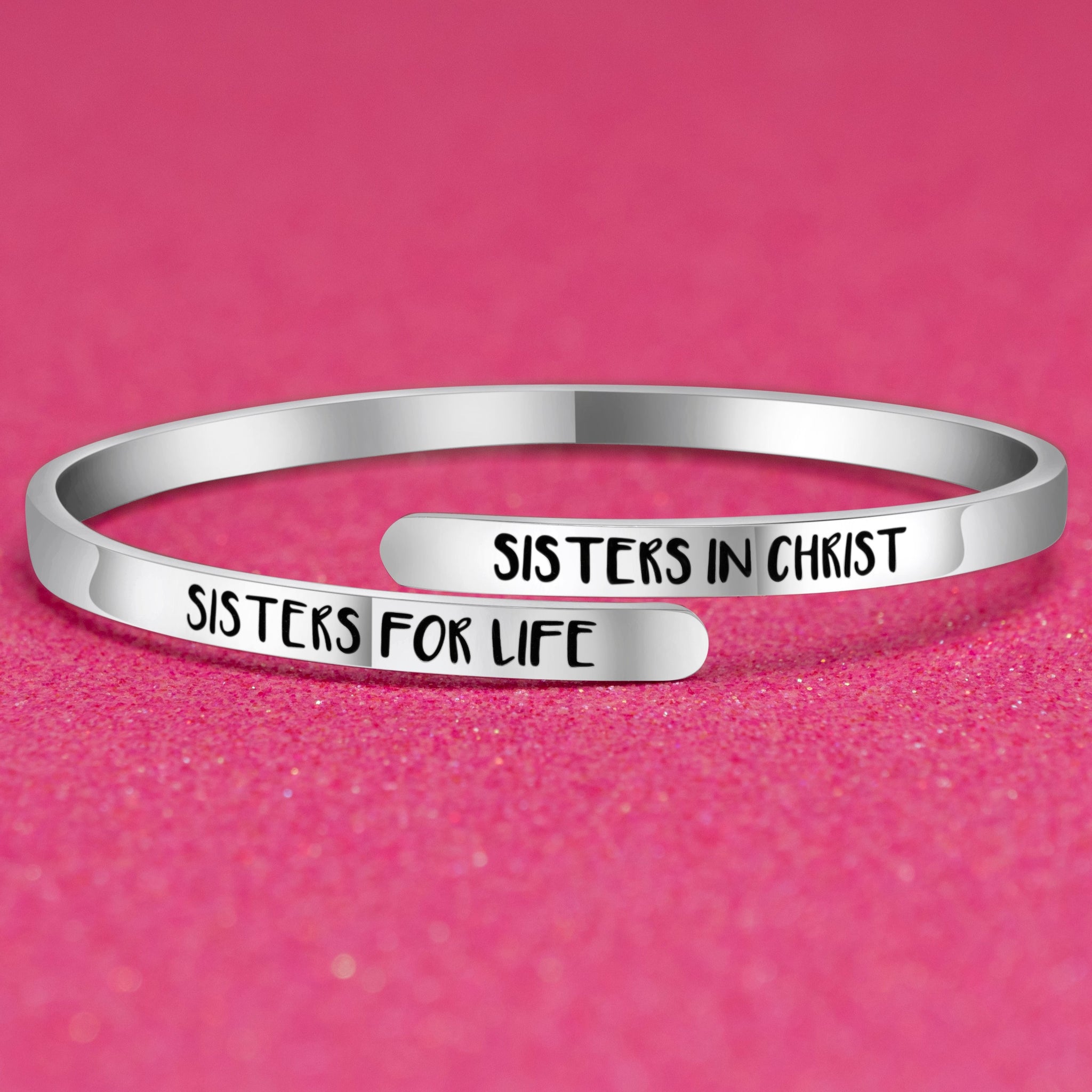 Sisters in Christ Bangle Bracelet Fem Things