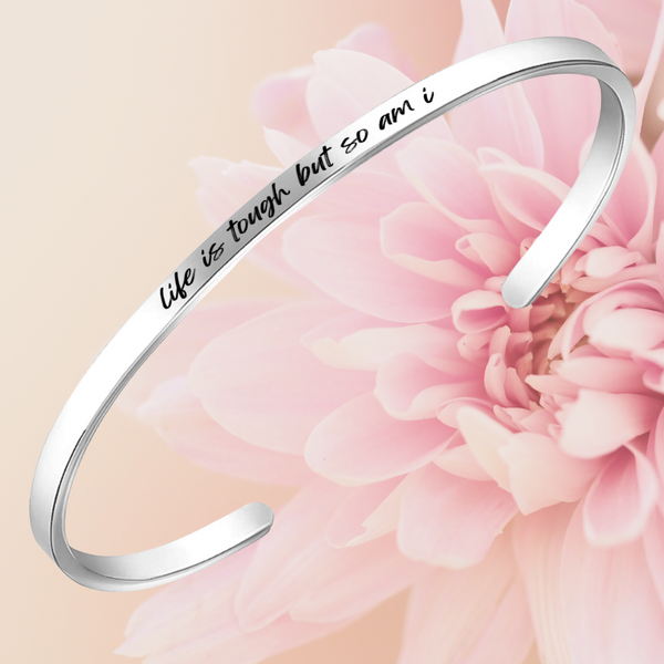 Life is Tough Thin Bangle