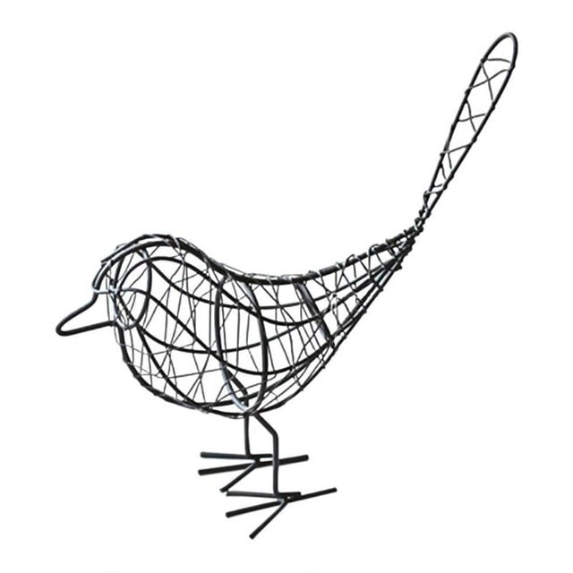 Mini Iron Bird Figurines