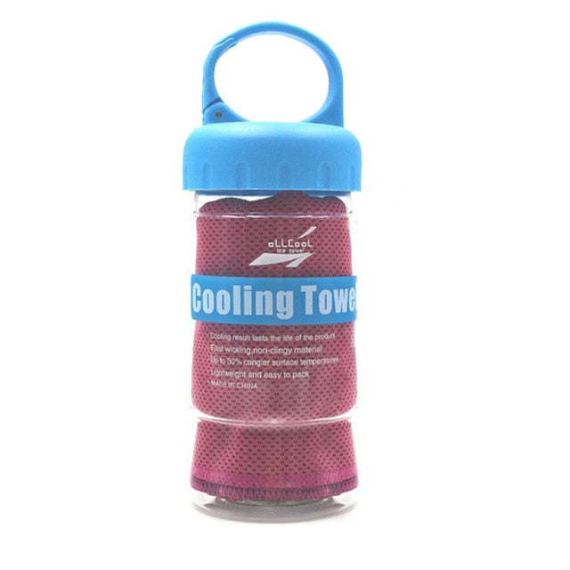 Cooling Towel with Bottle (4 Colors)