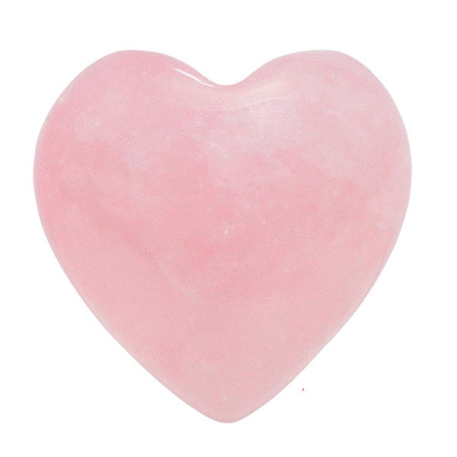 Cristal de Quartz Rose en forme de Cœur
