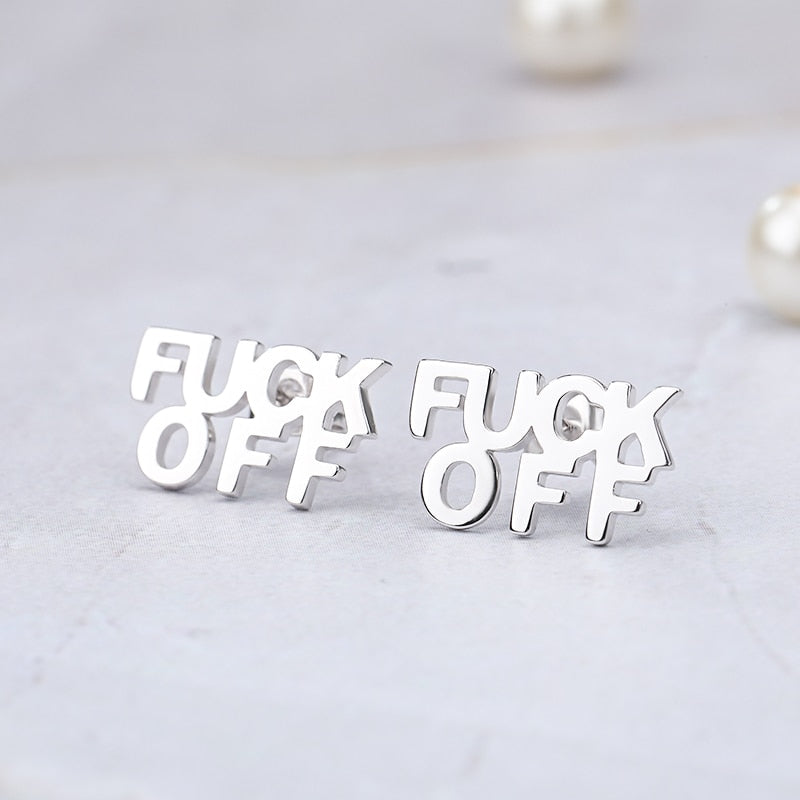 Fuck Off Earrings (3 Colors)