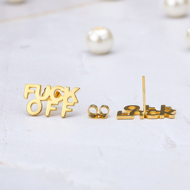 Fuck Off Earrings (3 Colors)