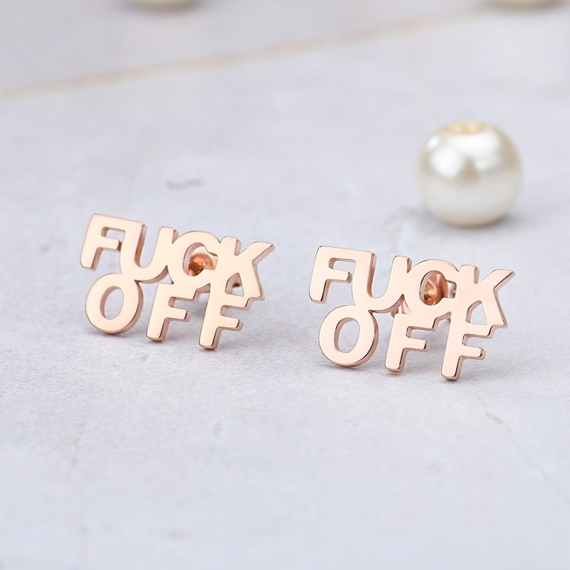 Fuck Off Earrings (3 Colors)