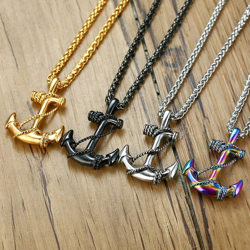 Anchor Necklace (4 Colors)
