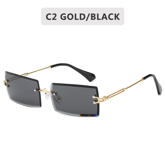 Retro Rectangular Glasses (8 Colors)