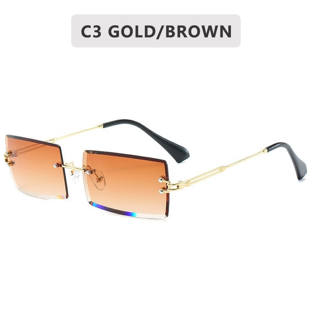 Retro Rectangular Glasses (8 Colors)