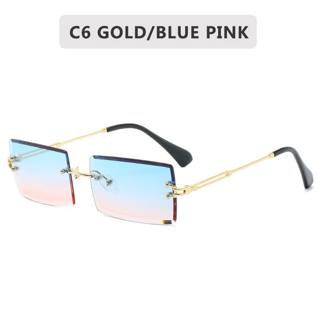 Retro Rectangular Glasses (8 Colors)
