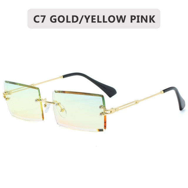 Retro Rectangular Glasses (8 Colors)