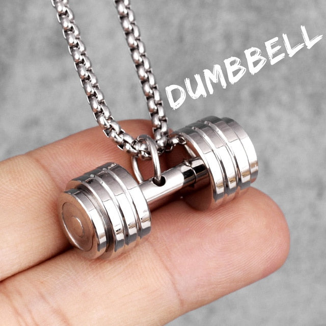 Dumbbell Necklace (3 Colors)