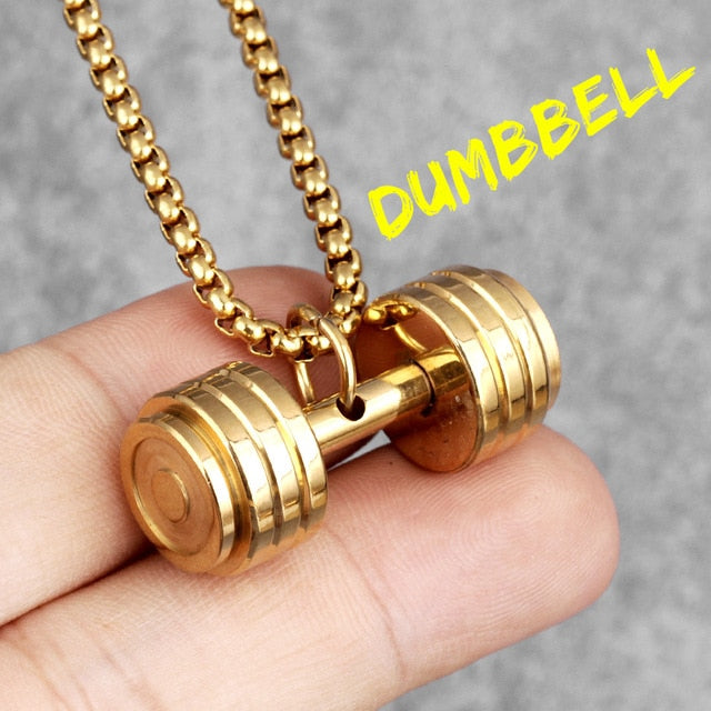 Dumbbell Necklace (3 Colors)