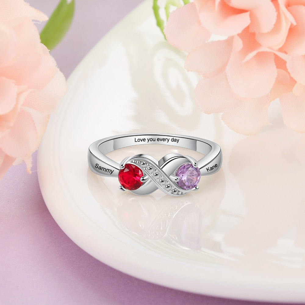 Personalized Birthstone Ring