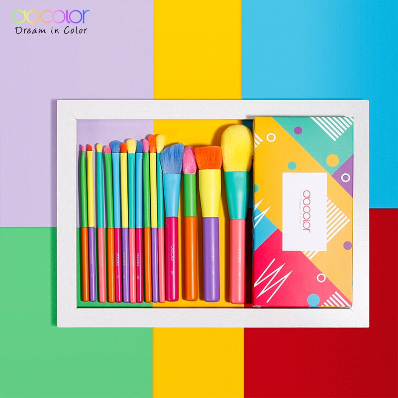 Colorful Brush Set (15 Pieces/Set)