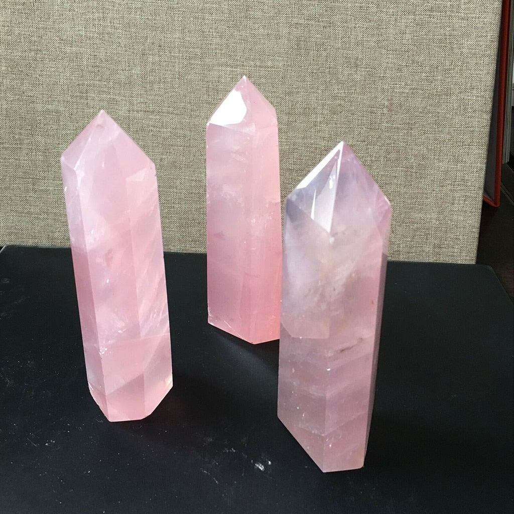 Pink Rose Quartz Crystal
