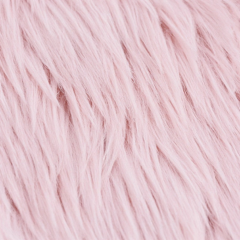 Round Sheepskin Rug (4 Colors)