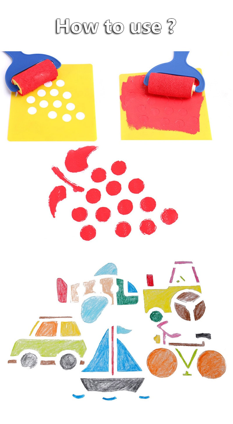 Cute Stencils (6 Pieces) (10 Variants)