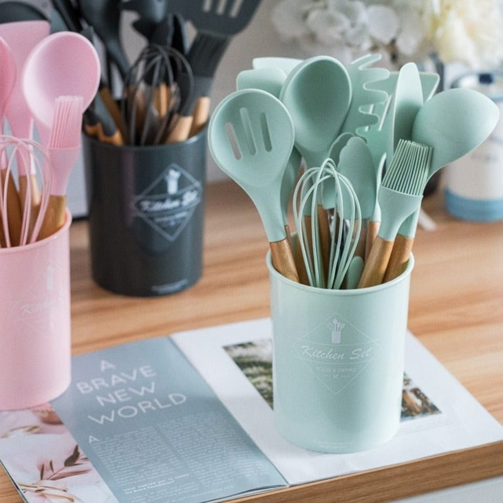Silicone Cooking Utensils Set
