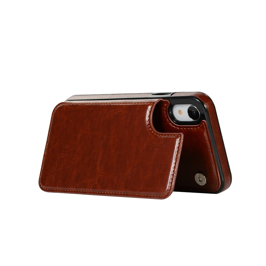 Retro Flip iPhone Leather Case (7 Colors)