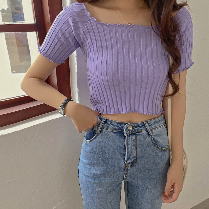 Knitted Crop Top (5 Colors)