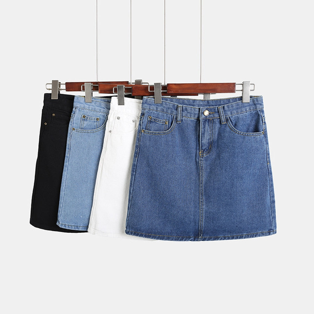 Denim Skirt (4 Colors)