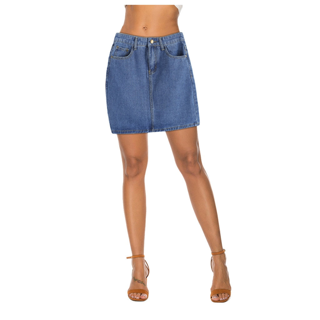 Denim Skirt (4 Colors)