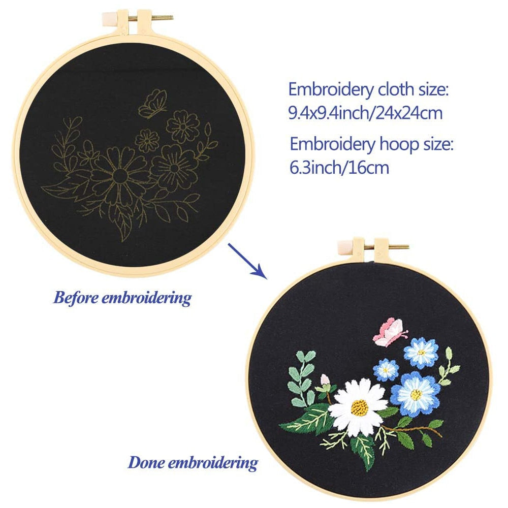 Flower Embroidery Starter Kit