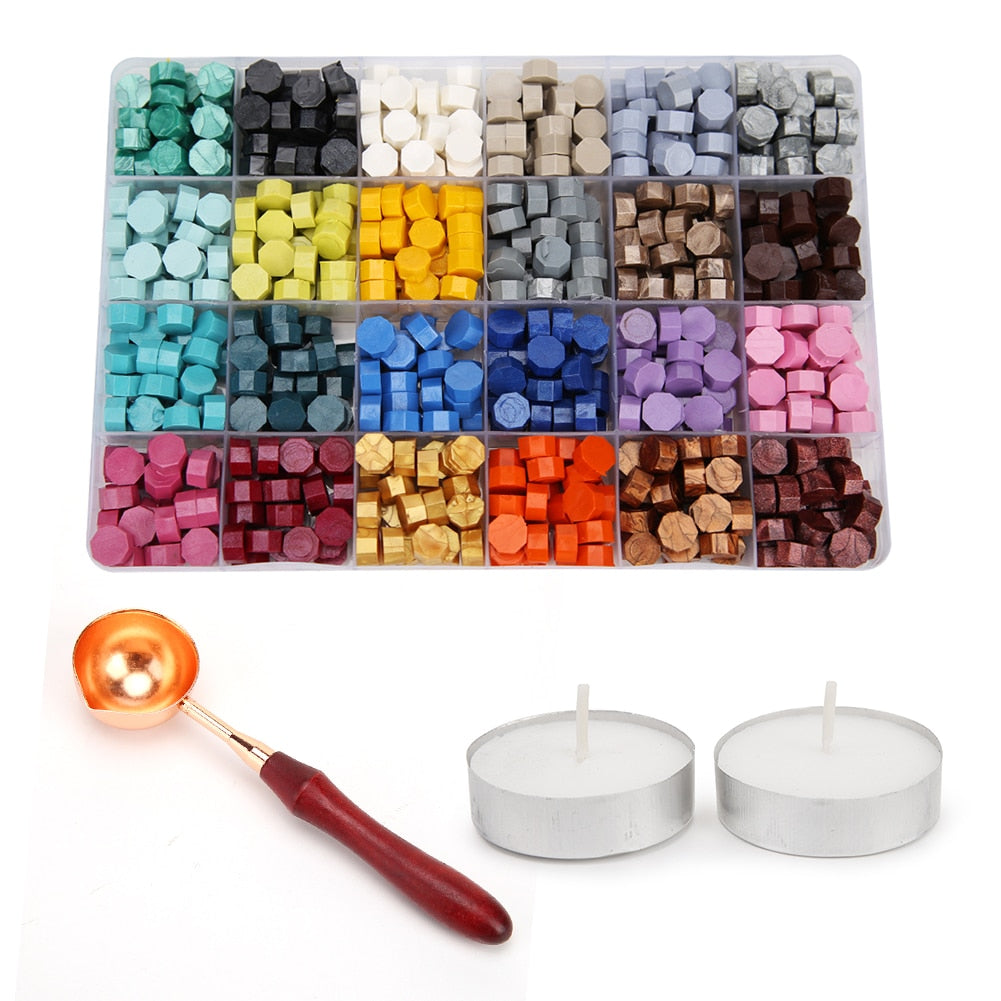 Wax Sealing Set with Container (700 Pieces)