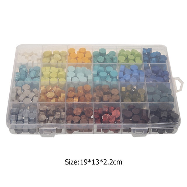 Wax Sealing Set with Container (700 Pieces)