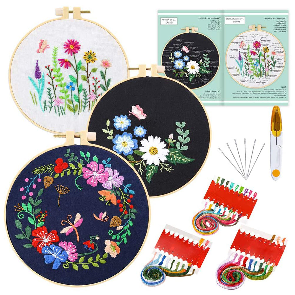 Flower Embroidery Starter Kit