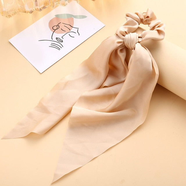 Satin Bowknot Hair Tie (13 Colors)