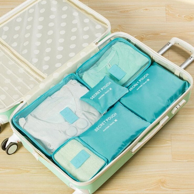 6 Pieces Travel Storage Bag (8 Colors)