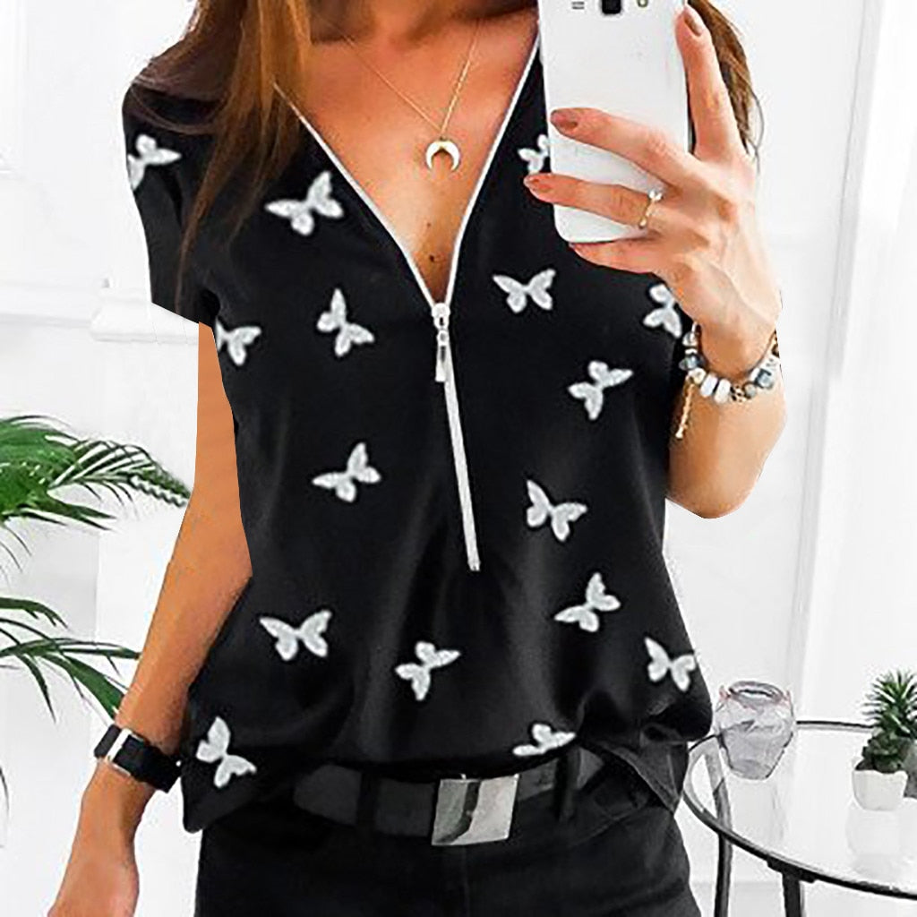 Butterfly Zipper Top