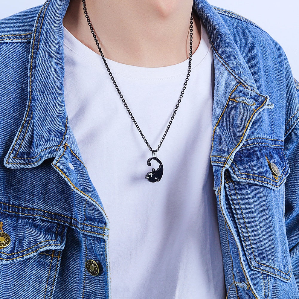 Cat Couple Necklace (2 Pieces)
